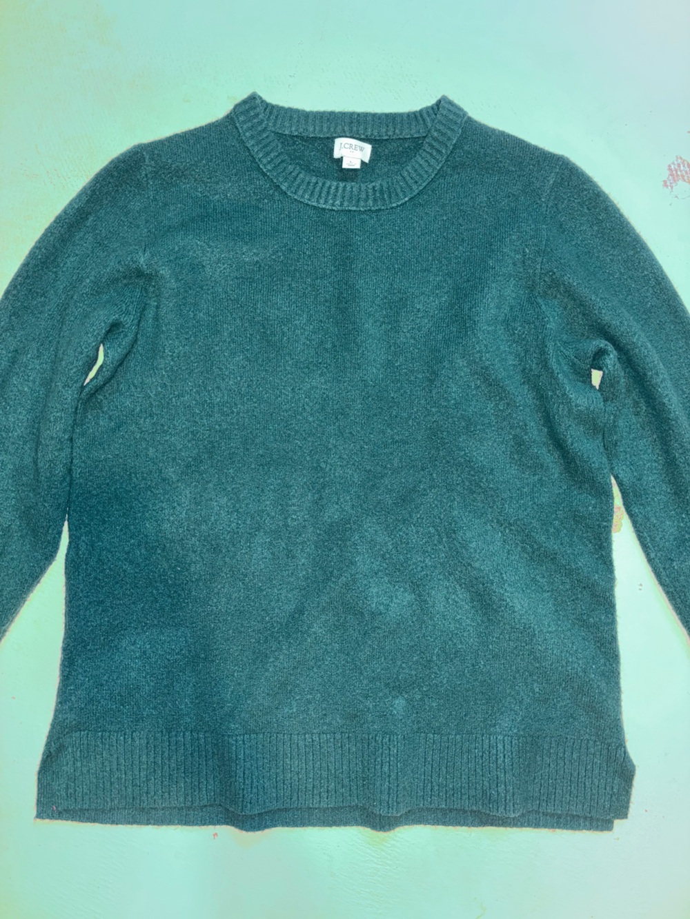 Women’s J. Crew Forest Green Crewneck Sweater